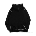 Fitted Contrast Stitch Double Men Hoodies